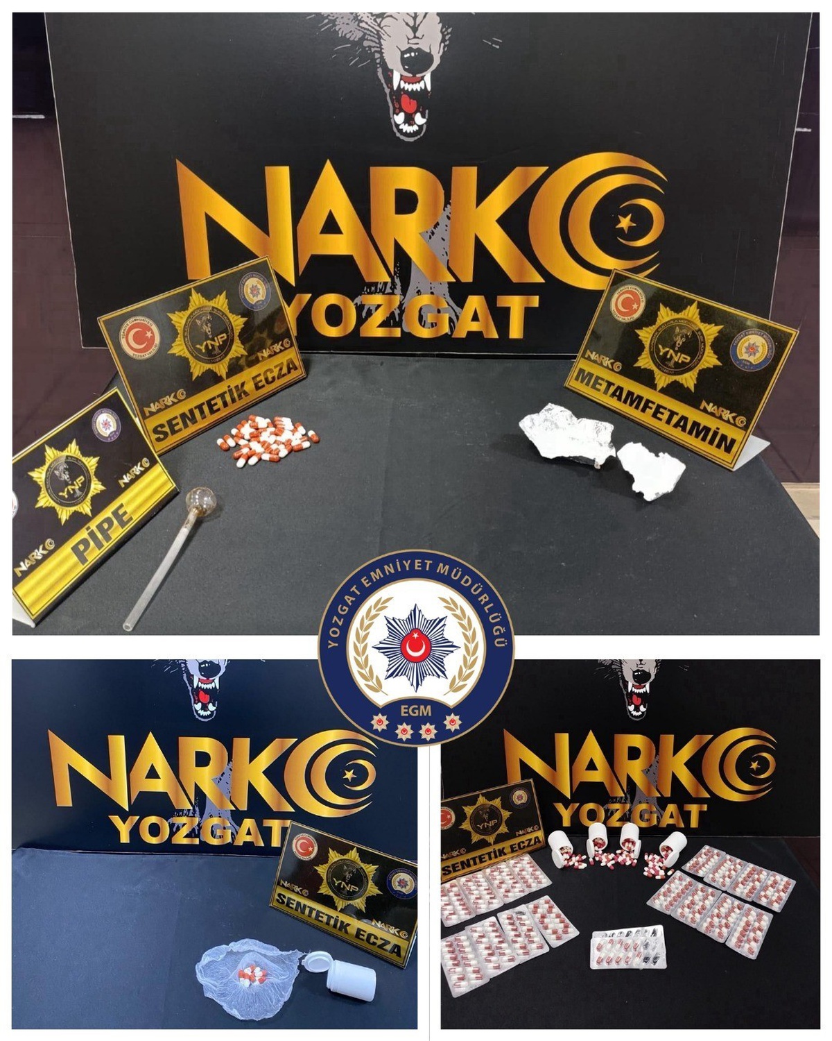 Yozgat ve Yerköy'de uyuşturucu operasyonunda 430 sentetik ecza ele geçirildi