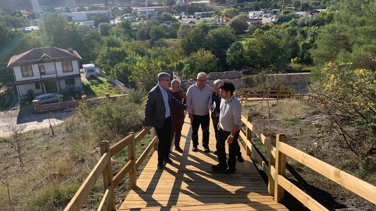 Amasya Orman Okulu için Göllübağları'nda açık hava eğitim alanları yapılıyor