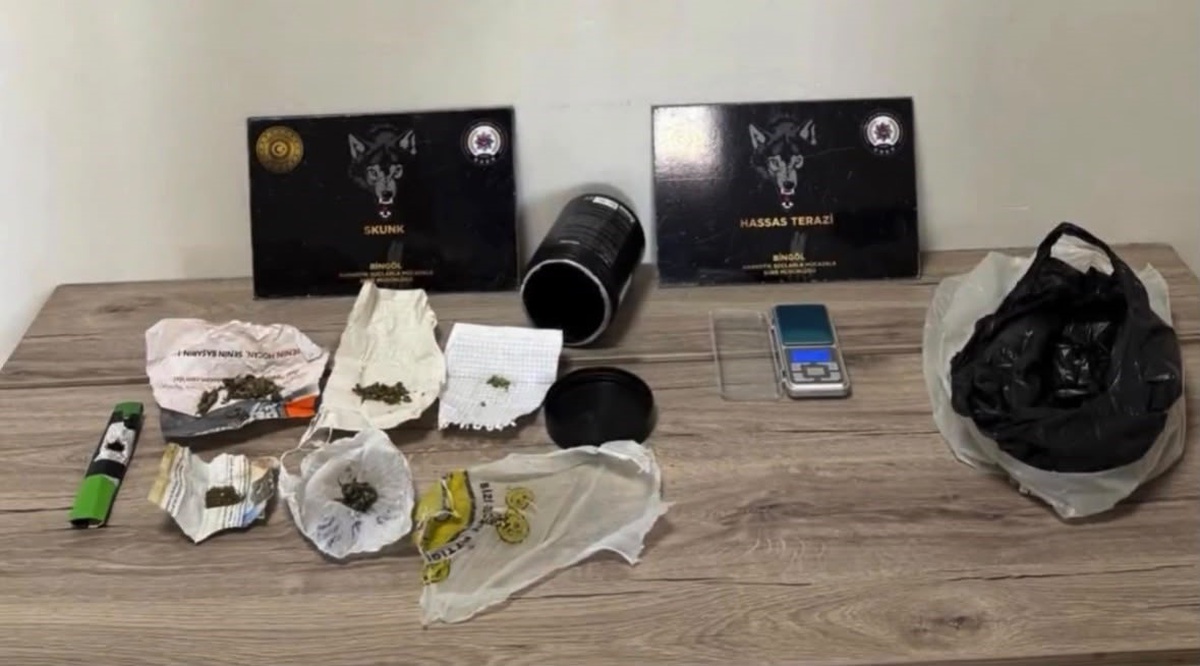Bingöl'de uyuşturucu ticareti suçundan yakalanan 1 kişi mahkemece tutuklandı