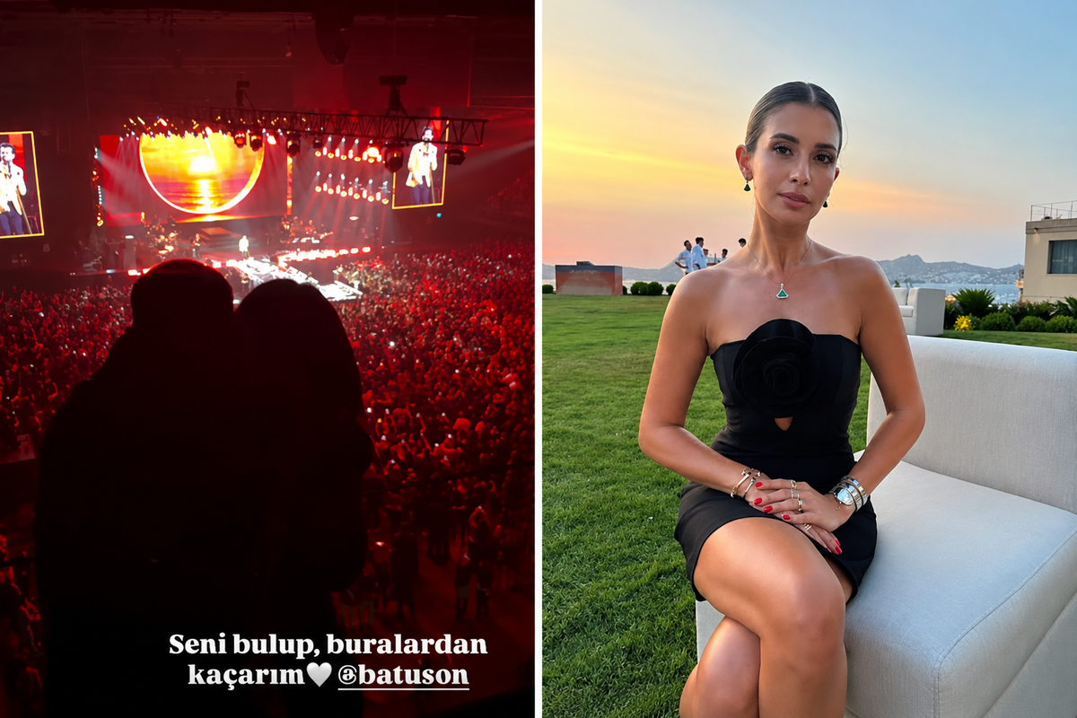 Buse Terim’den sevgilisiyle romantik konser paylaşımı