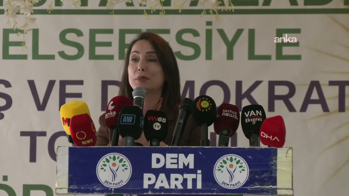 DEM Parti Eş Genel Başkanı Hatimoğulları Van'da çerçeve yasa çağrısı yaptı