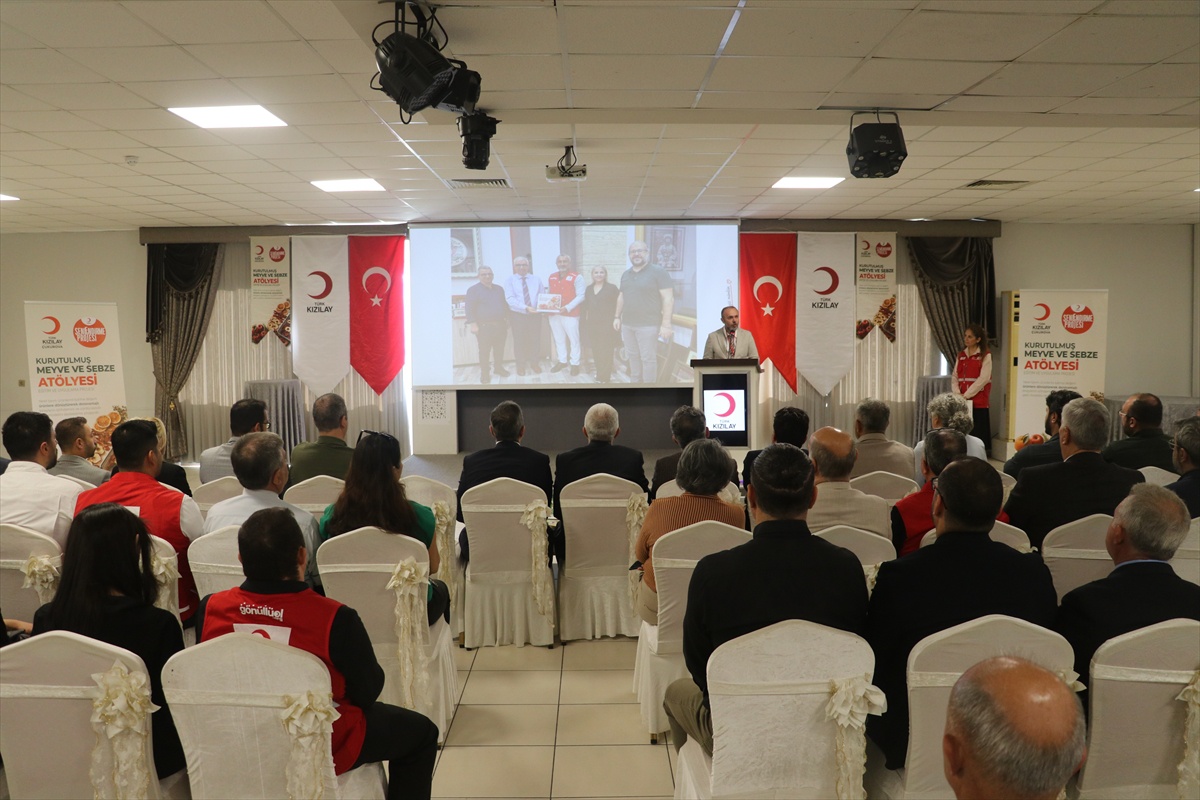 Kızılay'ın kurutulmuş meyve ve sebze atölyesi Adana'da tanıtıldı