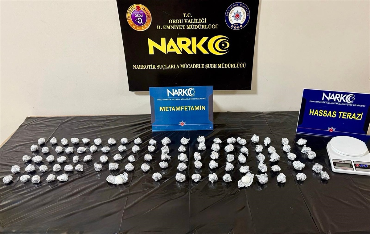 Ordu Altınordu'da 6 şüpheli tutuklandı, 1 kilo 894 gram uyuşturucu ele geçirildi