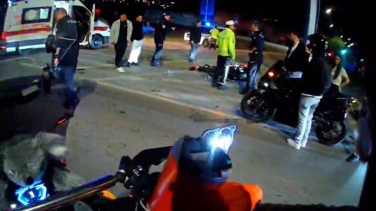 Samsun Canik'te kontrolden çıkan motosiklet devrildi, sürücü hastaneye kaldırıldı