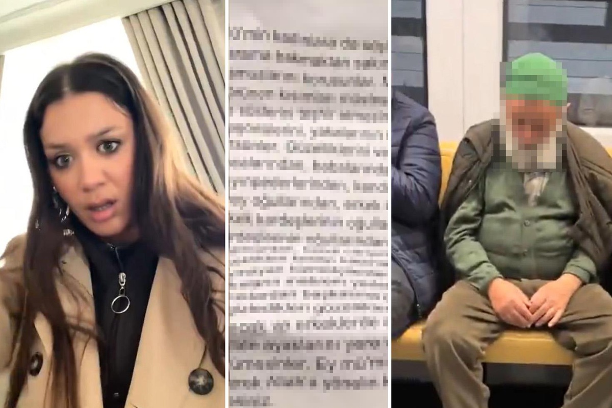 Metroda yaşlı adamın eline tutuşturduğu kağıda isyan etti