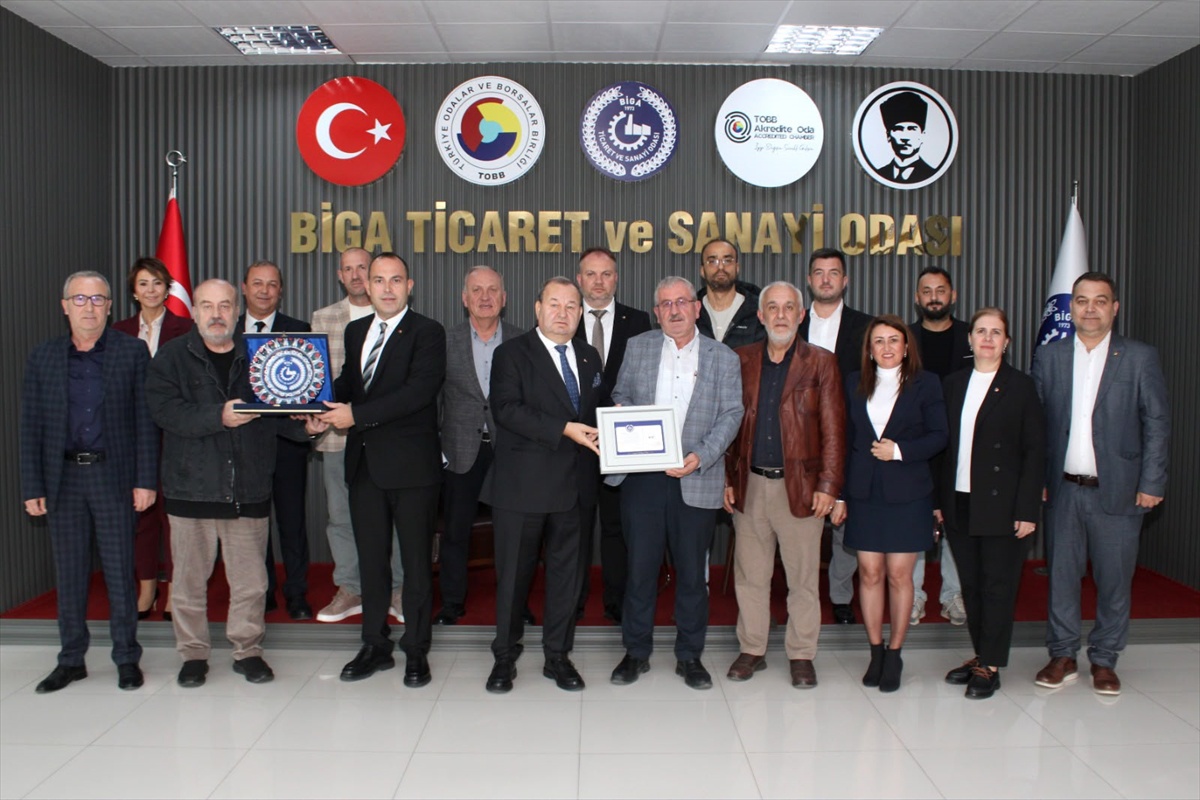 Organ seçimleri sonrası Biga OSB yönetimi Biga TSO'yu ziyaret etti