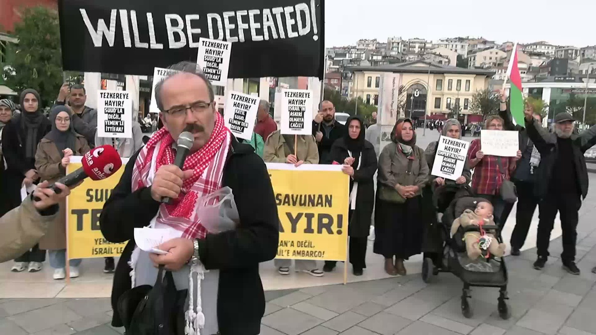 'Mekke Anlaşması' Üsküdar’da protesto edildi: 'Bu emperyalist projeye geçit vermeyin'