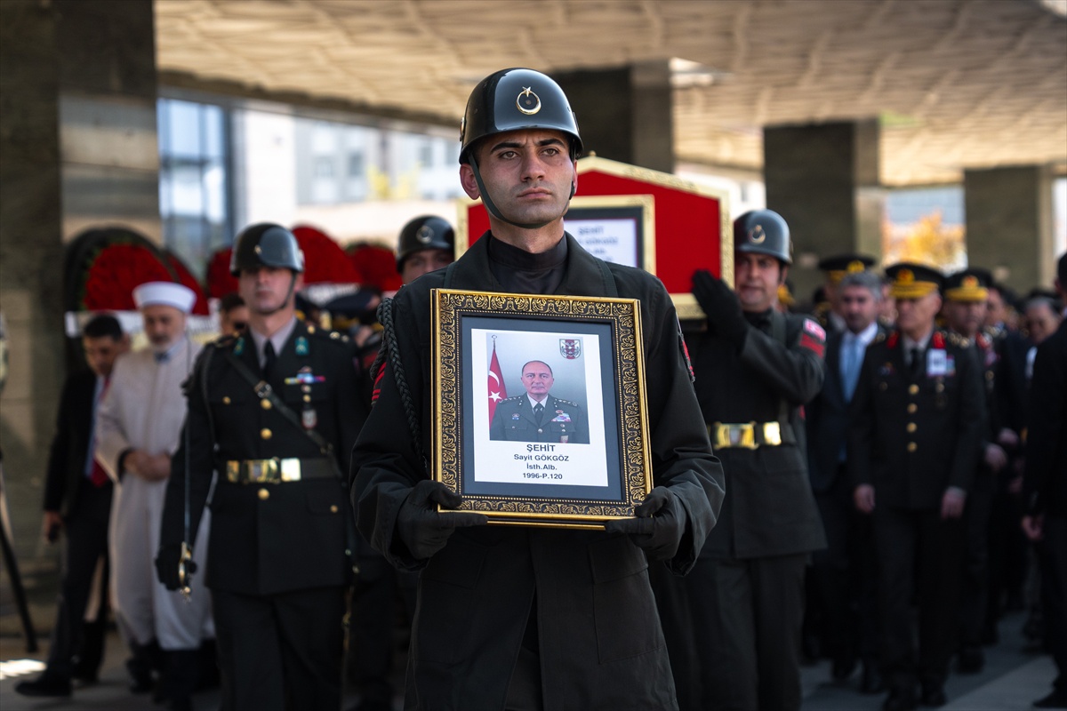 Şehit Albay Sayit Gökgöz, Ankara'da son yolculuğuna uğurlandı