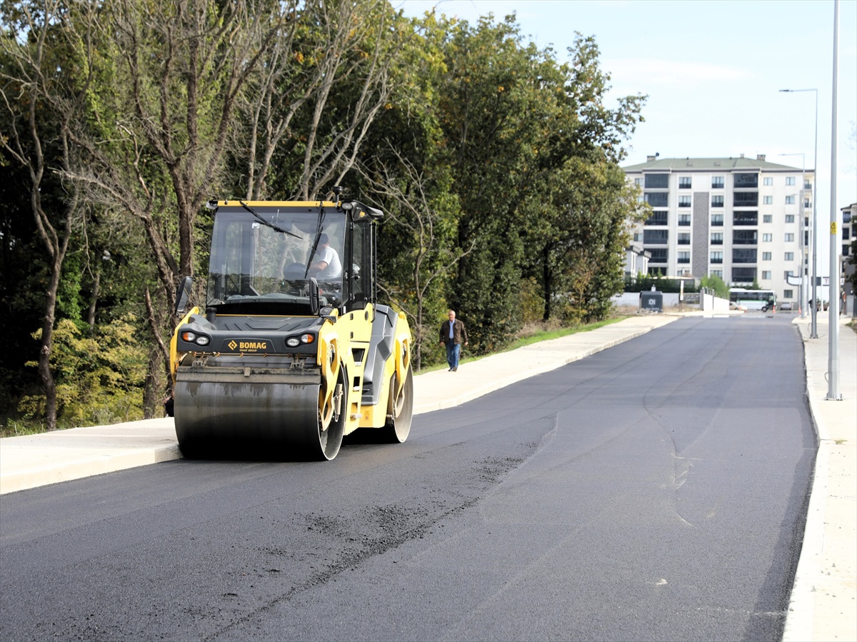 Tekirdağ'da belediyeler yol ve sınav desteğini sürdürüyor, Melisa Sokak asfaltlandı