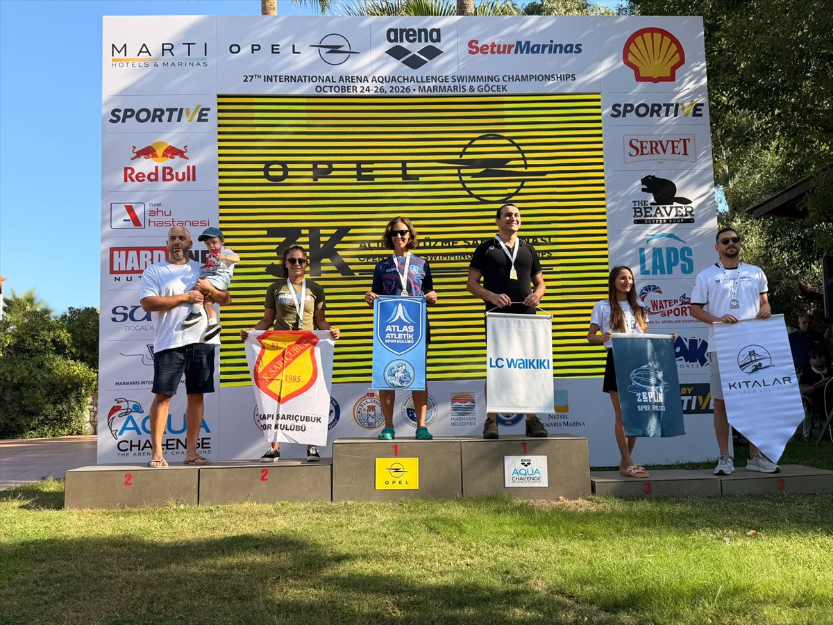 Datça Open Water Swimming sporcuları Marmaris ve Göcek'teki şampiyonada kürsüye çıktı