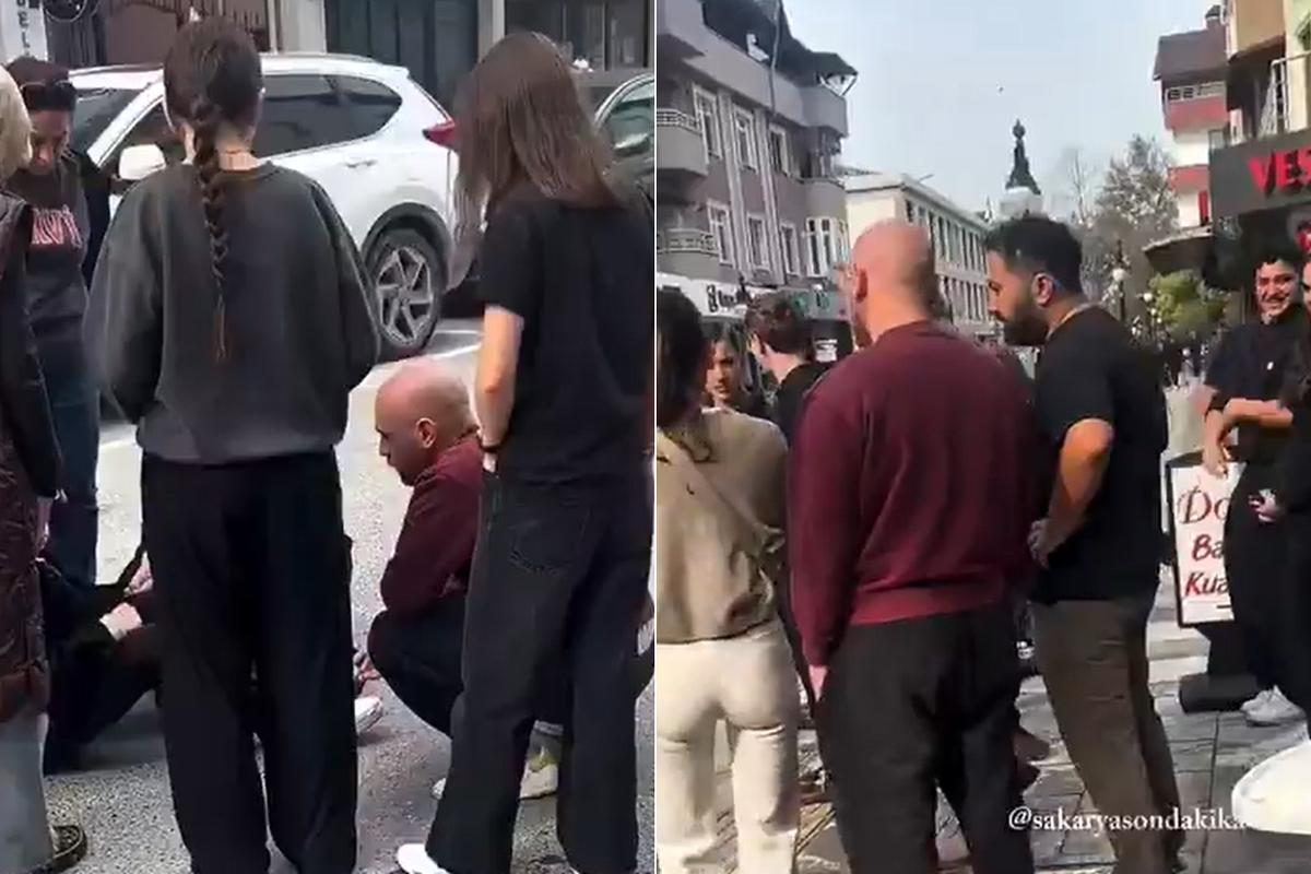 Sapanca'da Furkan Kızılay'dan kazazedeye yardım