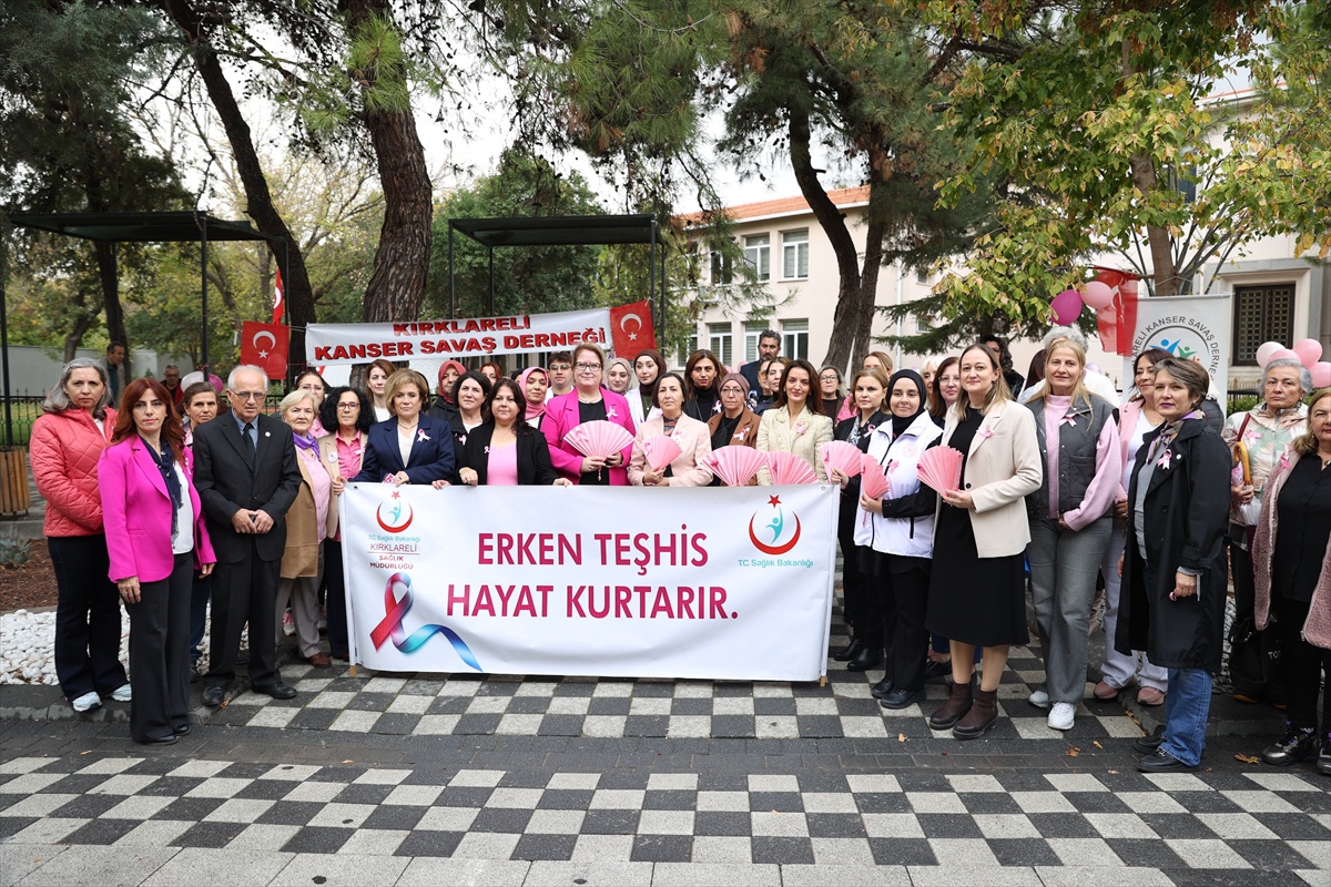 Kırklareli'nde meme kanserini yenen kadınlar erken teşhise dikkat çekti
