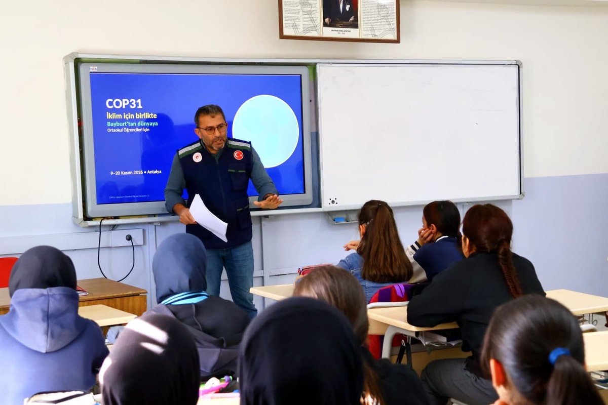 Bayburt Çevre, Şehircilik ve İklim Değişikliği İl Müdürlüğü iklim eğitimi verdi