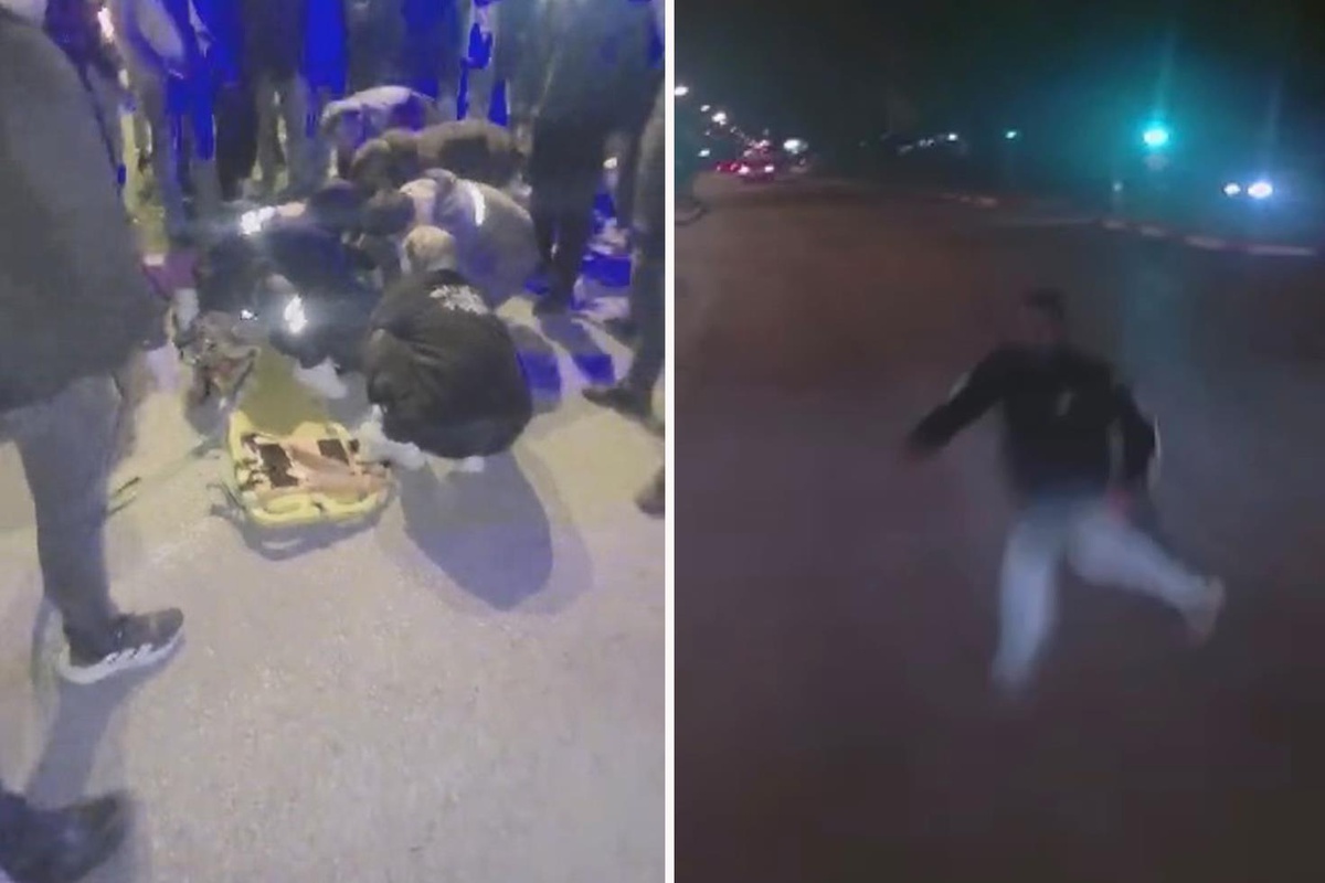 Elazığ’da kamyonun yayaya çarpma anı araç kamerasında