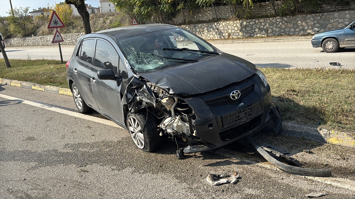 Karabük Safranbolu'da elektrikli bisiklet sürücüsü öldü, kaza kameraya yansıdı