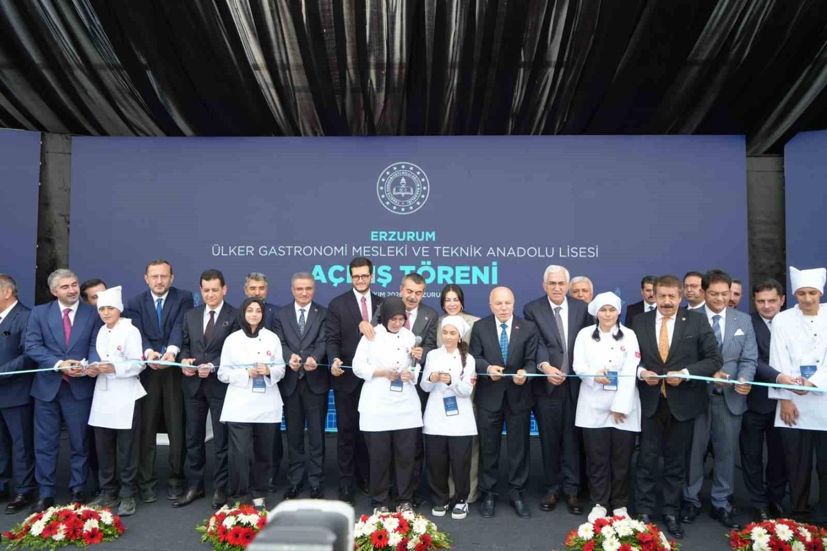 Türkiye Gastronomi Liseleri Projesi'nin ilk okulu Erzurum'da açıldı