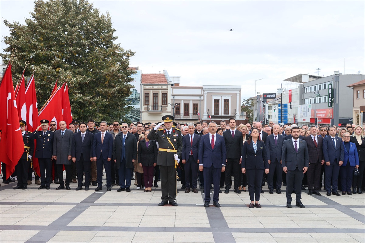 Edirne, Kırklareli ve Tekirdağ'da Cumhuriyet'in 103. yılı törenlerle kutlandı
