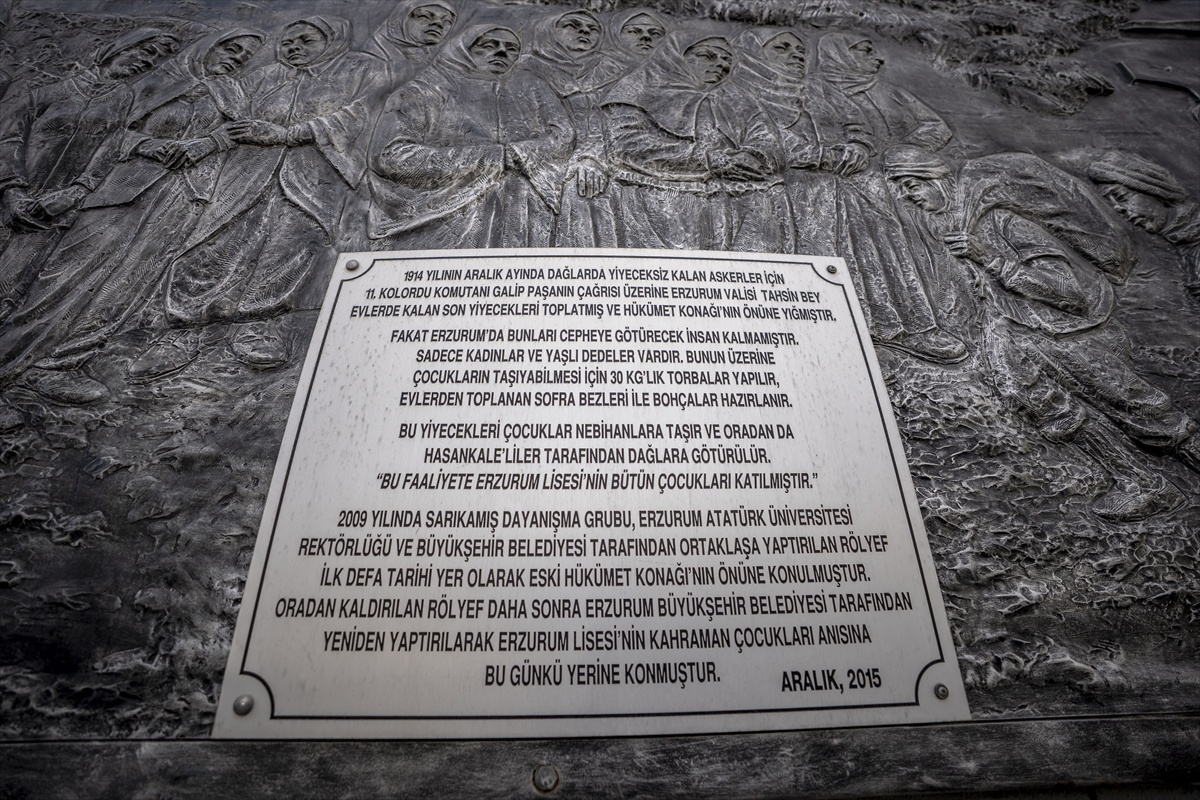 Erzurum Lisesi Sarıkamış'ta cepheye erzak taşıyan öğrencilerinin hatırasını yaşatıyor