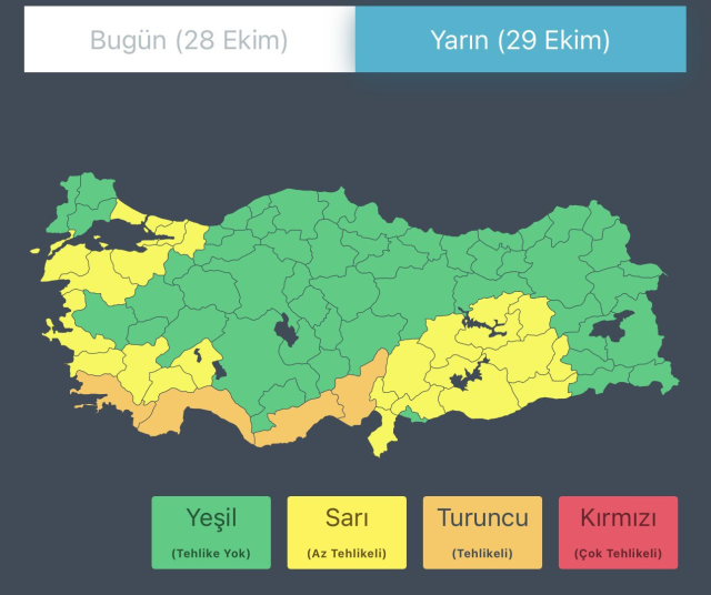 Meteoroloji'den 11 ilde kritik yağış uyarısı