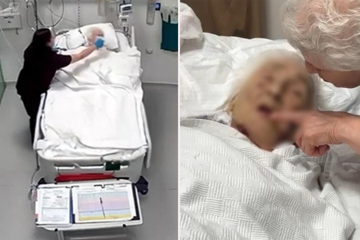 91 yaşındaki hastaya hemşire şiddeti! Kamera tüm olanları kaydetti