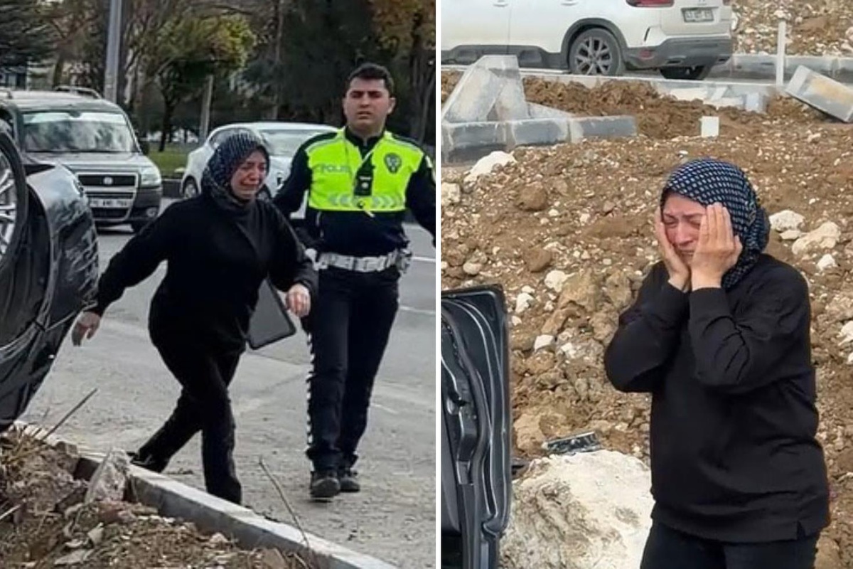 Otomobil takla attı, haberi alan anne koşarak geldi! Manzarayı görünce dayanamadı