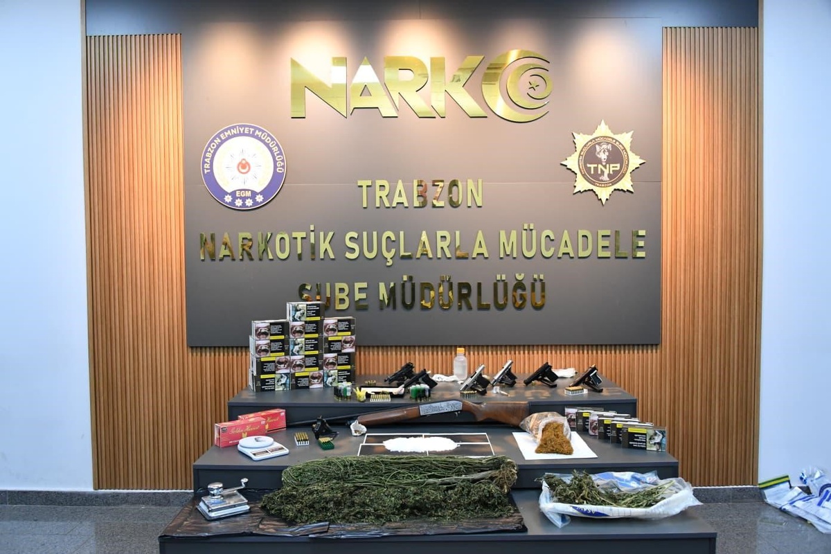 Trabzon'da 5 aylık takip sonrası 44 adrese baskın yapıldı, 45 kişi gözaltına alındı