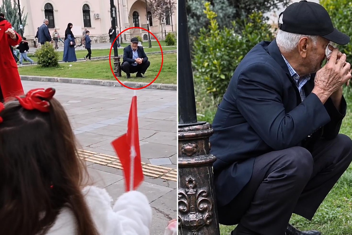 Elazığ'da yürekleri ısıtan olay! Küçük çocuğun hareketi yaşlı adamı ağlattı