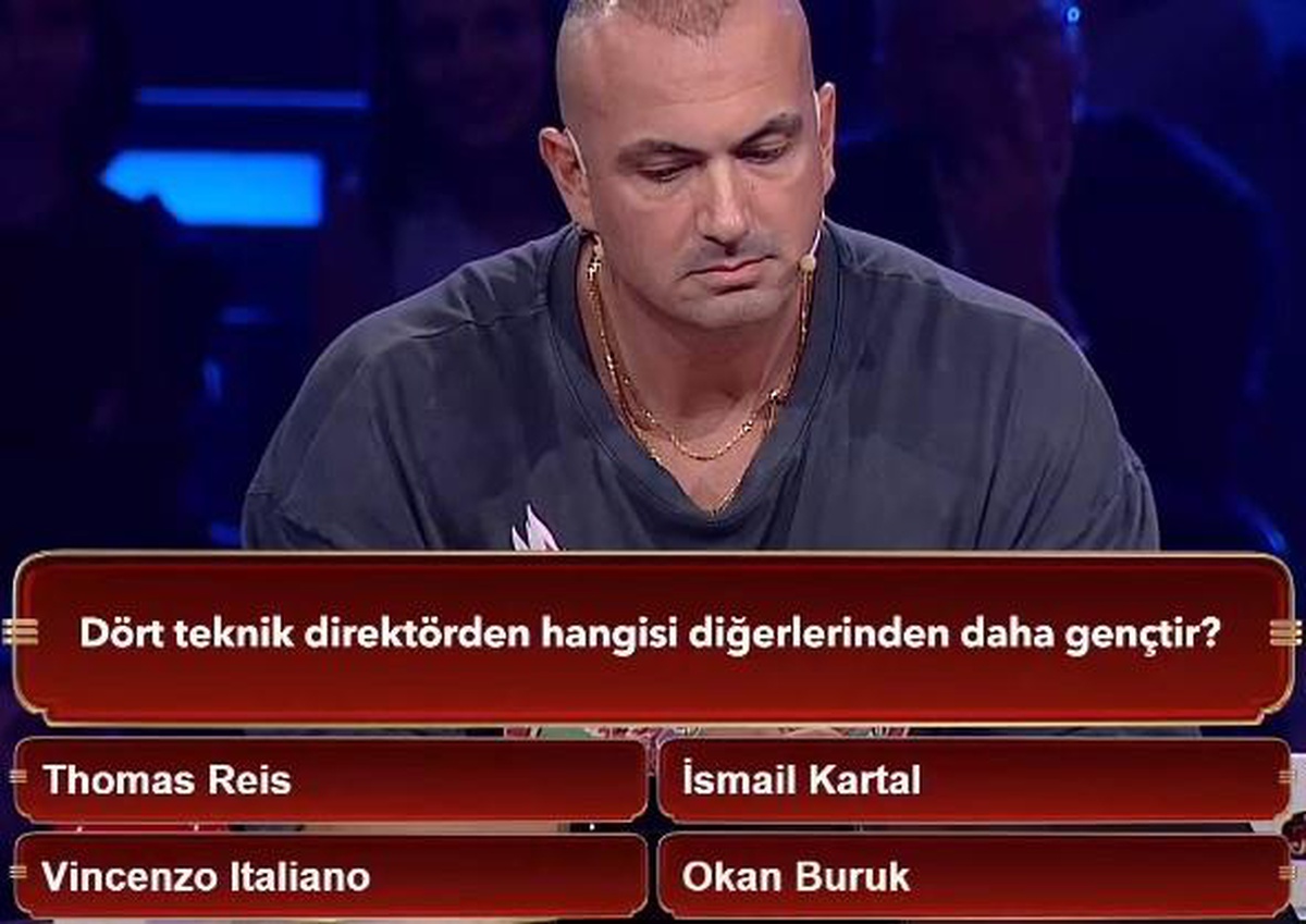 Dört teknik direktörden hangisi diğerlerinden daha gençtir? Thomas Reis, İsmail Kartal, Vincenzo Italiano, Okan Buruk hangisi daha genç?
