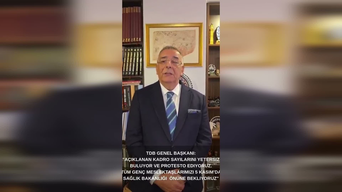 Türk Dişhekimleri Birliği, yetersiz bulduğu atama kadrolarını protesto ediyor