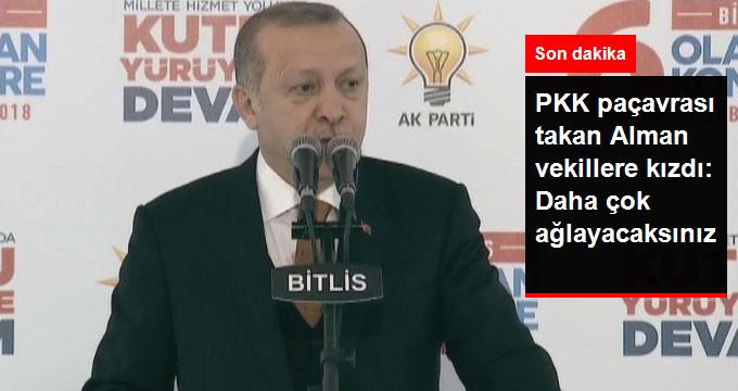 PKK PAÇAVRASI TAKAN ALMAN VEKİLLERE KIZDI: DAHA ÇOK AĞLAYACAKSINIZ