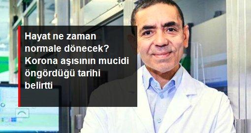 1'I Çocuk 2 Kişi Yaralandı 23 Koronavirüs aşısının mucidi Şahin: Hayat gelecek kış itibariyle normale dönecek