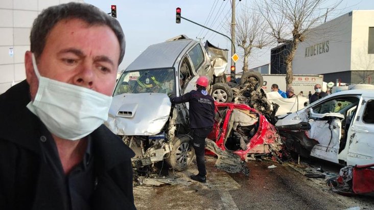 Tırın 20 aracı biçtiği kazadan kurtulan sürücü dehşet anlarını anlattı