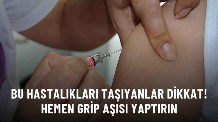 Bu hastalıkları taşıyanlar dikkat! Hemen grip aşısı yaptırın