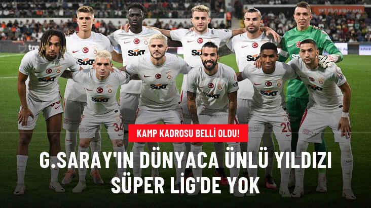 Hakim Ziyech yine yok! Galatasaray'ın Antalya maçı kadrosunda bir de sürpriz var