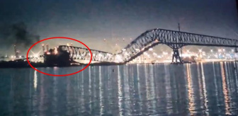 ABD'de büyük felaket! Dev gemi köprüye çarptı, araçlarıyla suya gömülen en az 7 kişi aranıyor