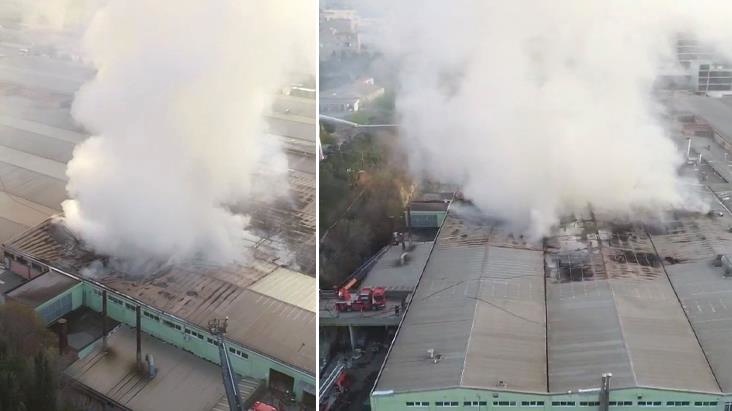 İstanbul'da fabrika yangını! Dumanlar 3 ilçeden görüldü