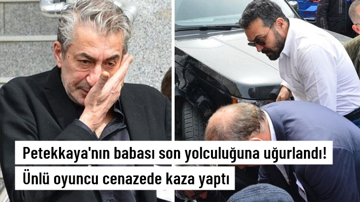 Erkan Petekkaya'nın babası son yolculuğuna uğurlandı! Saruhan Hünel cenazede bir vatandaşa çarptı