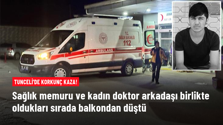 Akılalmaz kaza! Sağlık memuru ve kadın doktor arkadaşı birlikte oldukları sırada balkondan düştü