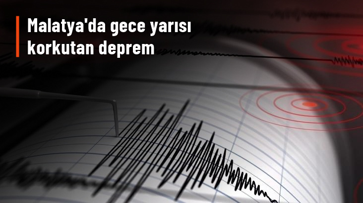 Malatya'da gece yarısı 4,3 büyüklüğünde deprem meydana geldi