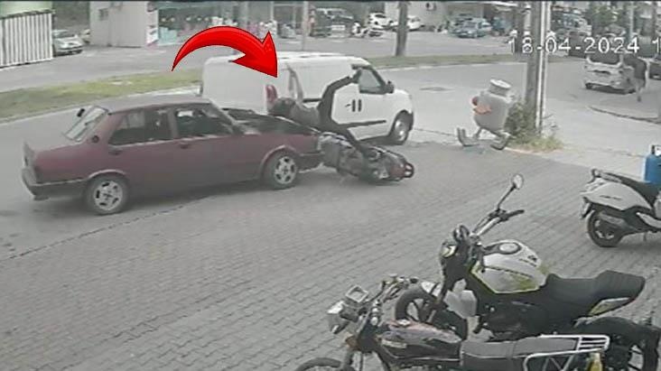 Alkollü sürücü ortalığı birbirine kattı: 16 yaşındaki genç, kask sayesinde ölümden döndü