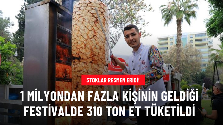 Adana'da düzenlenen Uluslararası Portakal Çiçeği Karnavalı'nda 310 ton et tüketildi