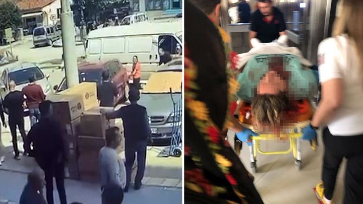 Bir araç dolusu maganda, kadını sopayla dövüp hastanelik etti