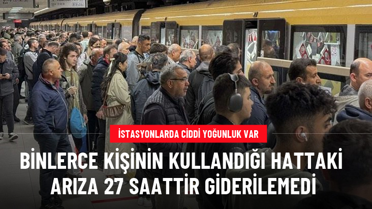 Üsküdar-Samandıra metro hattındaki arıza 27 saattir giderilemedi