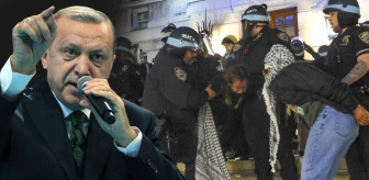 Cumhurbaşkanı Erdoğan, ABD polisinin Gazze eylemcilerini linç etmesine kayıtsız kalamadı
