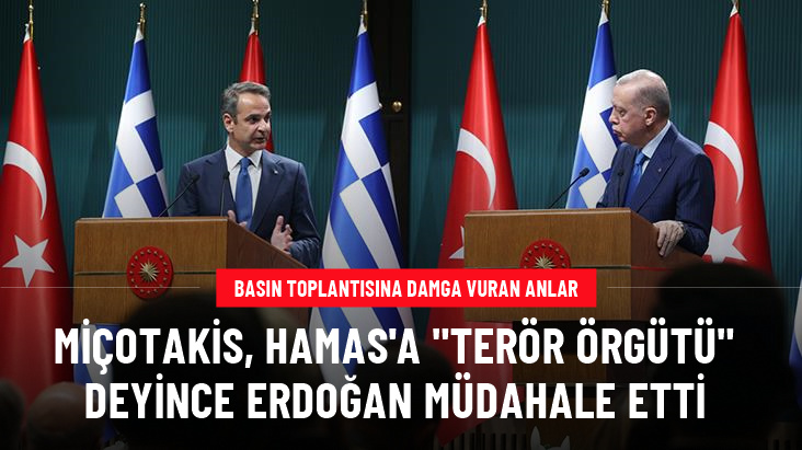 Miçotakis, Hamas için Terör örgütü deyince Erdoğan devreye girdi