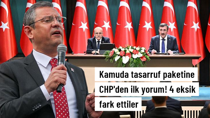 Mehmet Şimşek'in açıkladığı kamuda tasarruf paketine CHP'den ilk yorum