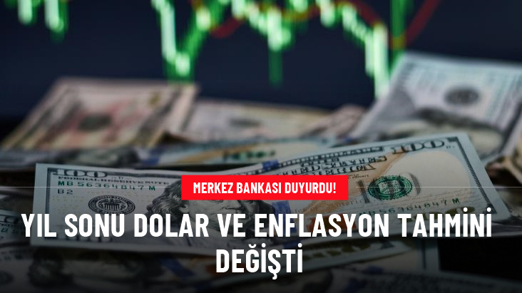 Merkez Bankası'nın yıl sonu dolar beklentisi 38,78 lira, enflasyon beklentisi ise 43,64 lira oldu