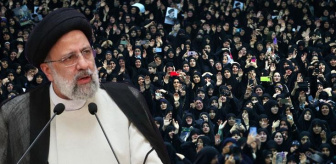 Tahran'da mahşeri kalabalık Reisi'yi uğurlamak için toplandı