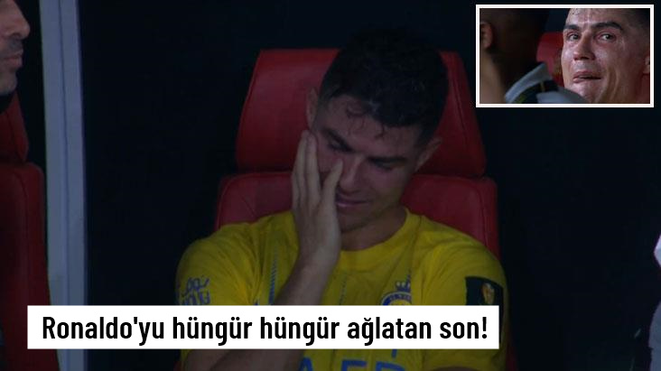 Kral Kupası'nda mutsuz son! Jesus'un takımına kaybeden Ronaldo hüngür hüngür ağladı