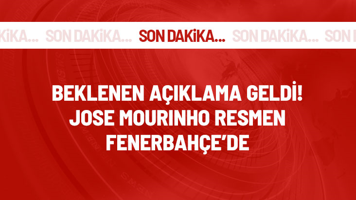 Beklenen açıklama geldi! Jose Mourinho resmen Fenerbahçe'de